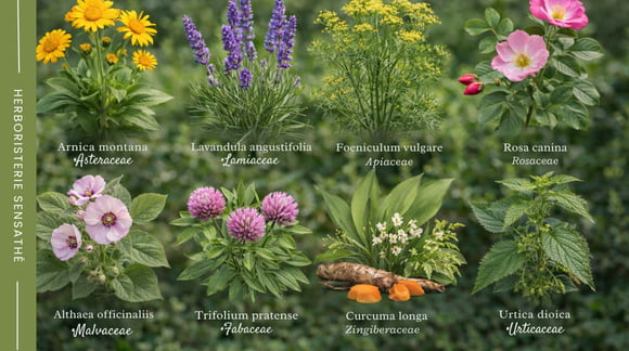 Plantes médicinales classées par familles botaniques majeures - Herboristerie Sensathé